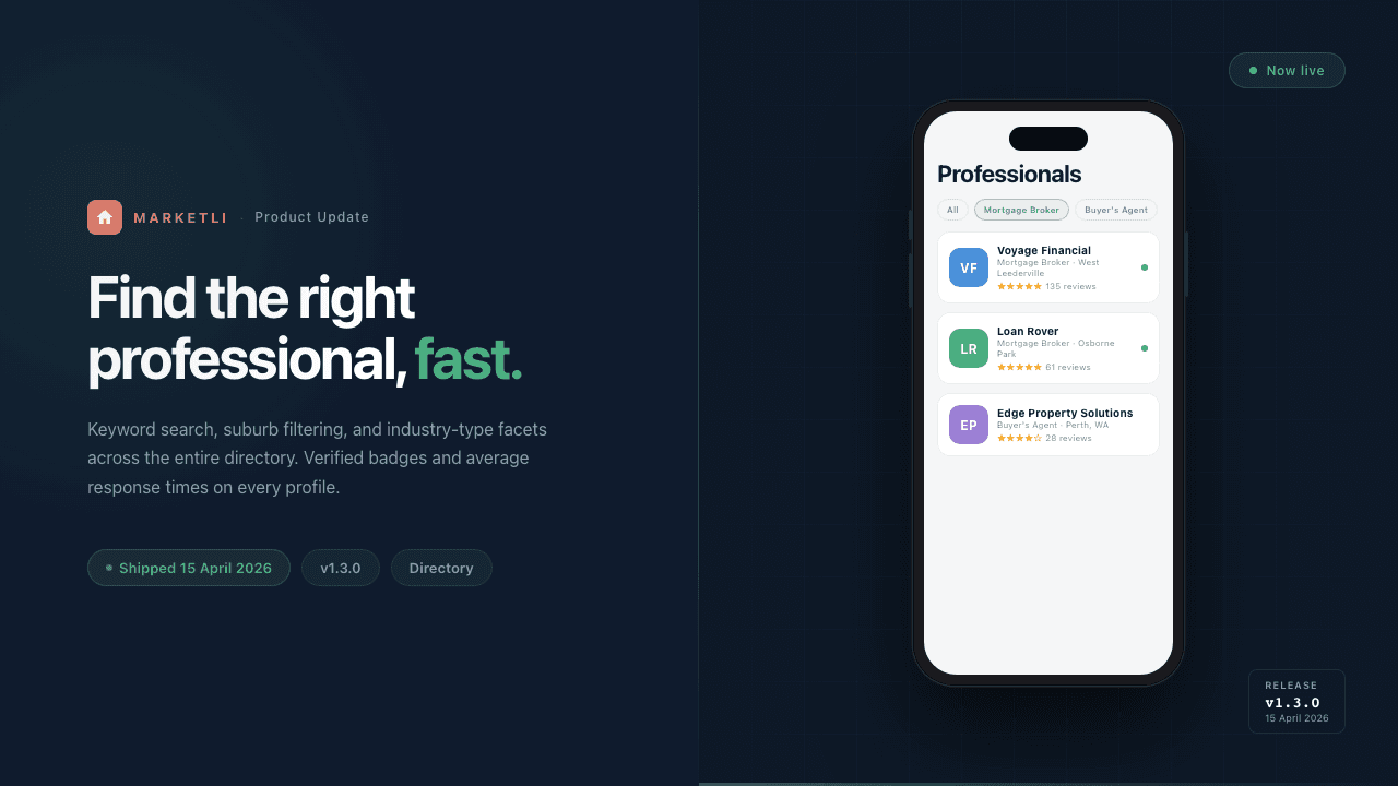 Professional directory search & filters
